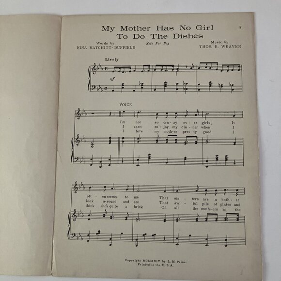 1920s Vintage Sheet Music Gallagher & Shean, Ziegfeld Follies, My Best Girl - Picture 12 of 16